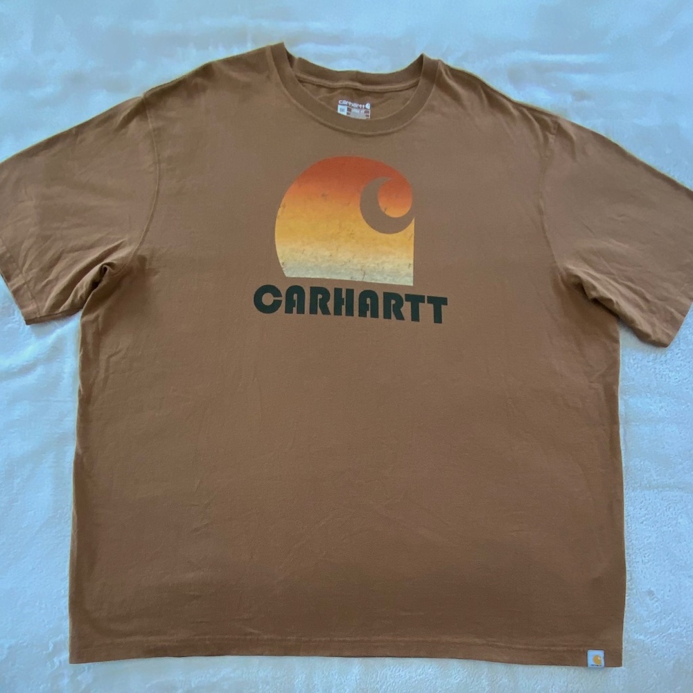 Carhartt Loose Fit Graphic Logo Tee Brown 3XL
